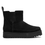 UGG Chelsea Platform Mini Black Suede