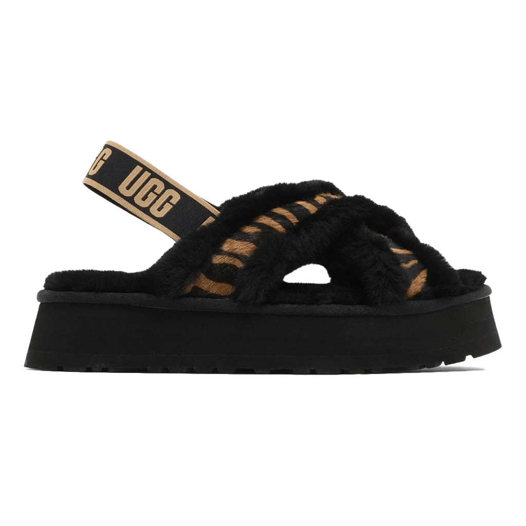 1 UGG Disco Cross Slide Tiger Print – תמונה 1