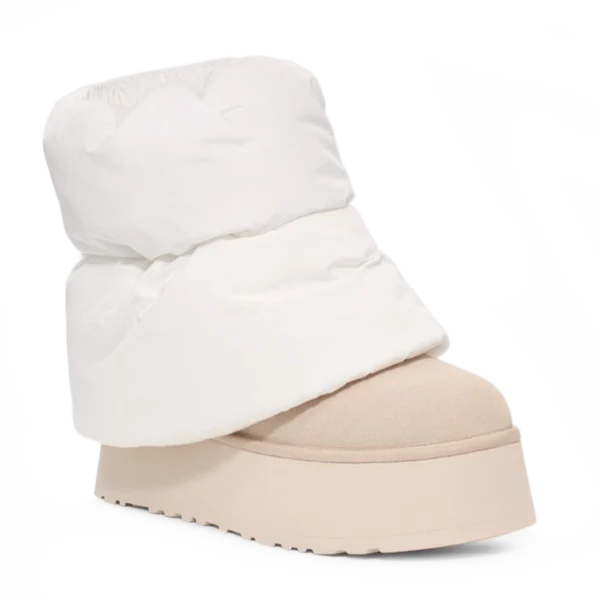 ⁦UGG Classic Mini Dipper Puffer White Ceramic⁩ – תמונה ⁦2⁩