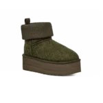 ⁦UGG Classic Mini Platform Felted Boots Forest Night⁩ – תמונה ⁦2⁩