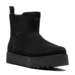 ⁦UGG Chelsea Platform Mini Black Suede⁩ – תמונה ⁦2⁩