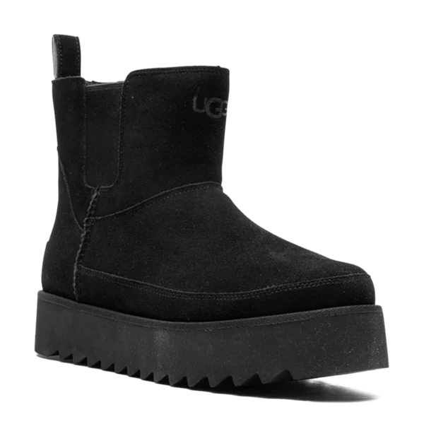 ⁦UGG Chelsea Platform Mini Black Suede⁩ – תמונה ⁦2⁩
