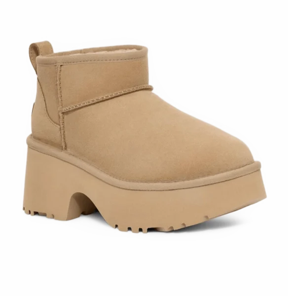 ⁦UGG Classic Ultra Mini New Heights Boots Mustard Seed⁩ – תמונה ⁦2⁩