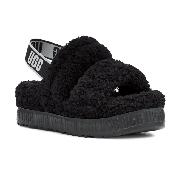 ⁦UGG Oh Fluffita Black⁩ – תמונה ⁦2⁩
