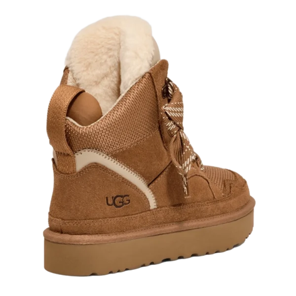 ⁦UGG Highmel Lace-Up Suede Sneakers Chestnut⁩ – תמונה ⁦3⁩