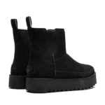 ⁦UGG Chelsea Platform Mini Black Suede⁩ – תמונה ⁦3⁩