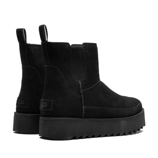 ⁦UGG Chelsea Platform Mini Black Suede⁩ – תמונה ⁦3⁩