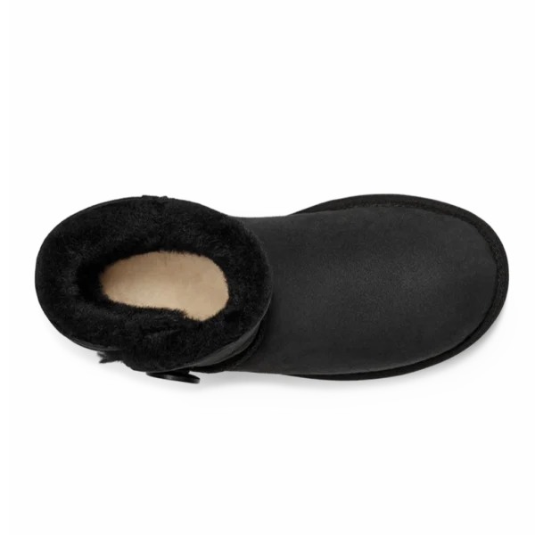 ⁦UGG Mini Bailey Button II Black⁩ – תמונה ⁦4⁩