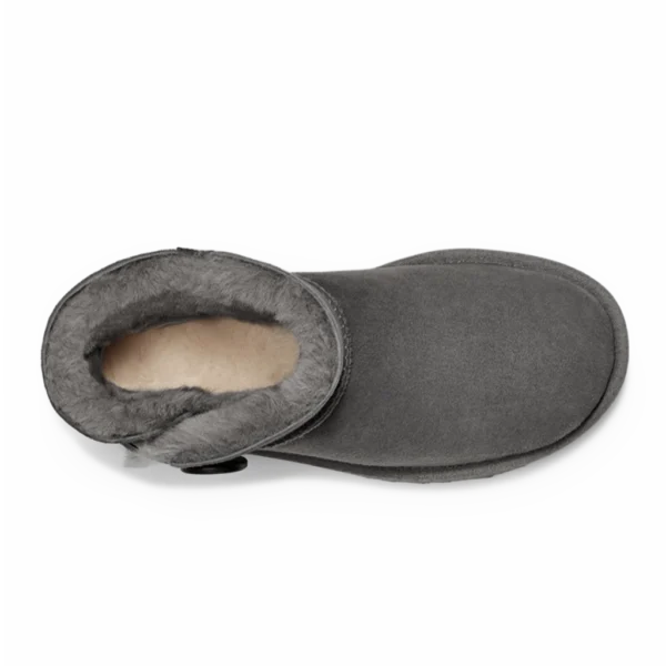 ⁦UGG Mini Bailey Button II Grey⁩ – תמונה ⁦4⁩