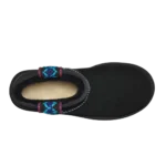 ⁦UGG Classic Ultra Mini Braid Plat Black⁩ – תמונה ⁦4⁩