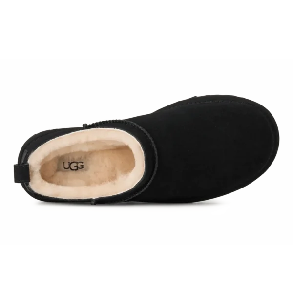 ⁦UGG Classic Micro Black⁩ – תמונה ⁦4⁩