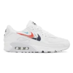 Air Max 90 Multi Swoosh White Bright Crimson