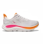 HOKA Clifton 10 White Electric Rose