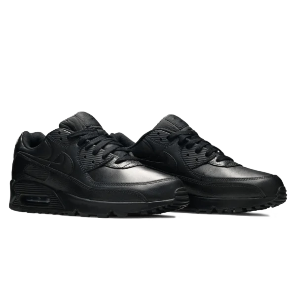 ⁦Air Max 90 Leather Triple Black⁩ – תמונה ⁦2⁩