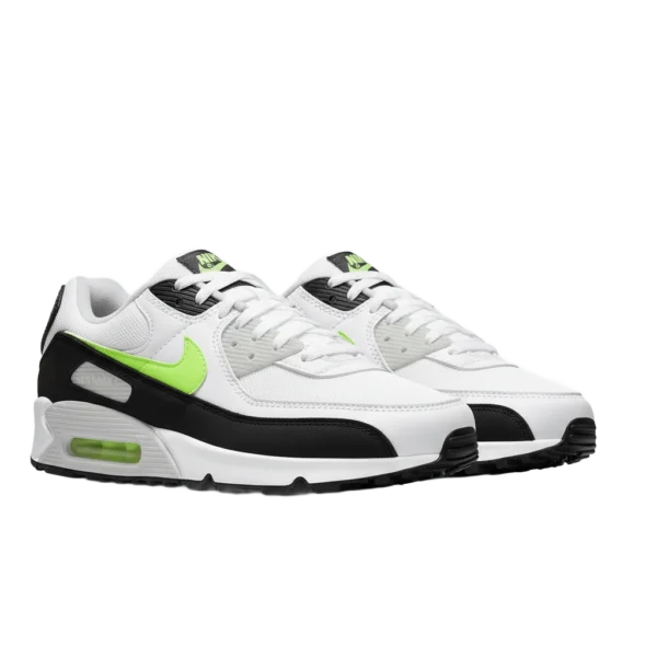 ⁦Air Max 90 White Hot Lime⁩ – תמונה ⁦2⁩