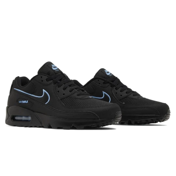 ⁦Air Max 90 Black University Blue⁩ – תמונה ⁦2⁩