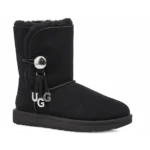 ⁦UGG Bailey Button UGG Charm Black⁩ – תמונה ⁦2⁩