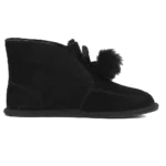 ⁦UGG Kallen Pom Pom Black⁩ – תמונה ⁦2⁩
