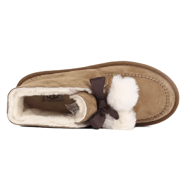 ⁦UGG Kallen Pom Pom Chestnut⁩ – תמונה ⁦3⁩