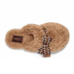 ⁦UGG Maxi Curly Sister Slide Chestnut⁩ – תמונה ⁦4⁩