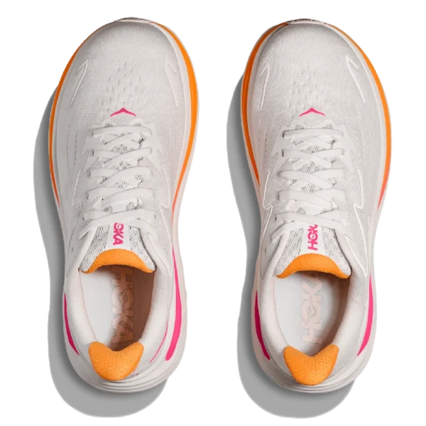 ⁦HOKA Clifton 10 White Electric Rose⁩ – תמונה ⁦4⁩