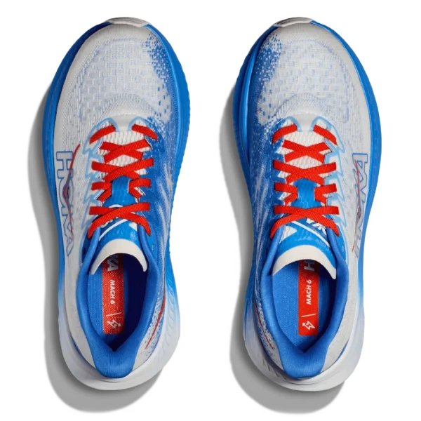 ⁦HOKA Mach 6 White Virtual Blue⁩ – תמונה ⁦4⁩