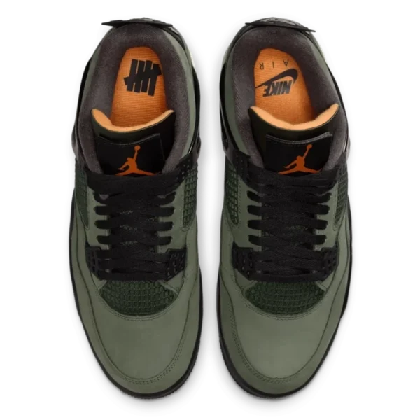 ⁦Air Jordan 4 "Undefeated" Deep Green Clementine⁩ – תמונה ⁦4⁩
