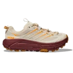 HOKA Mafate Three2 Vanilla Varsity Burgundy