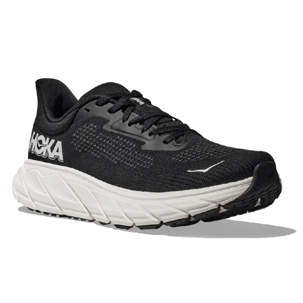 ⁦Hoka Arahi 7 Wide Black White⁩ – תמונה ⁦2⁩