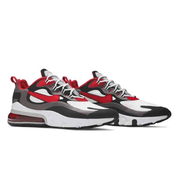 ⁦Nike Air Max 270 React Black University Red⁩ – תמונה ⁦2⁩