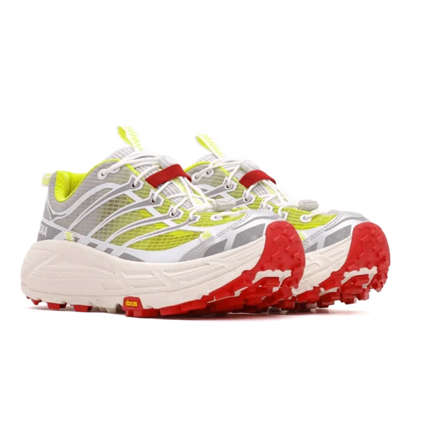 ⁦HOKA Mafate Three2 x Nicole McLaughlin White Neon⁩ – תמונה ⁦2⁩