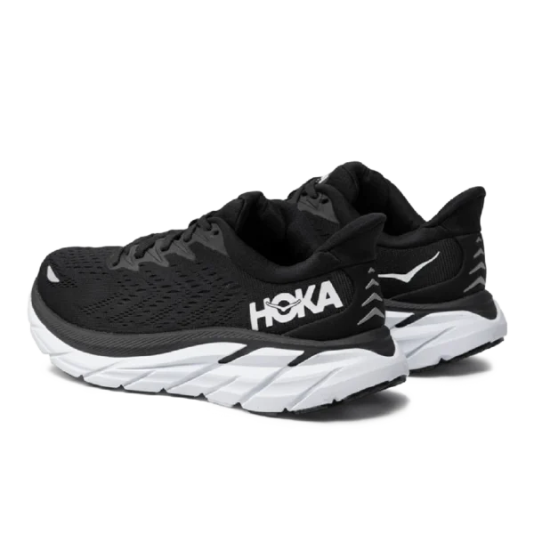 ⁦HOKA Clifton 8 Wide Black White⁩ – תמונה ⁦3⁩