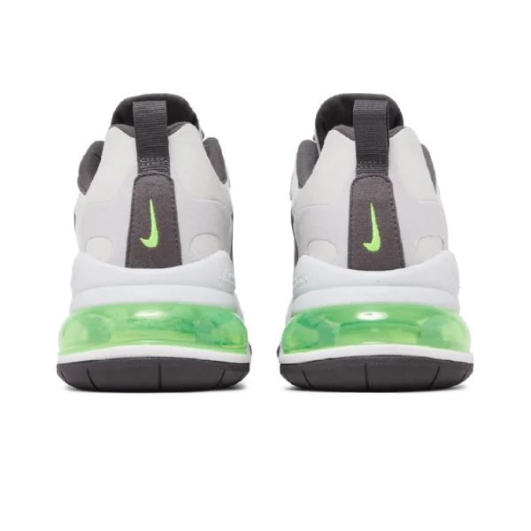 ⁦Nike Air Max 270 React White Grey Electric Green⁩ – תמונה ⁦3⁩
