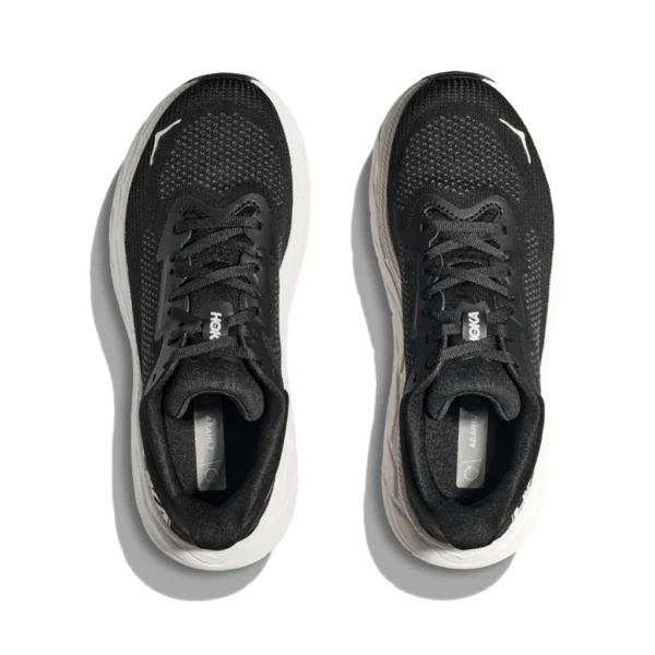 ⁦Hoka Arahi 7 Wide Black White⁩ – תמונה ⁦4⁩