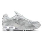 Nike Shox R4 White Metallic Silver