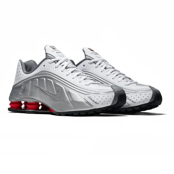 ⁦Nike Shox R4 Metallic Silver Comet Red⁩ – תמונה ⁦2⁩
