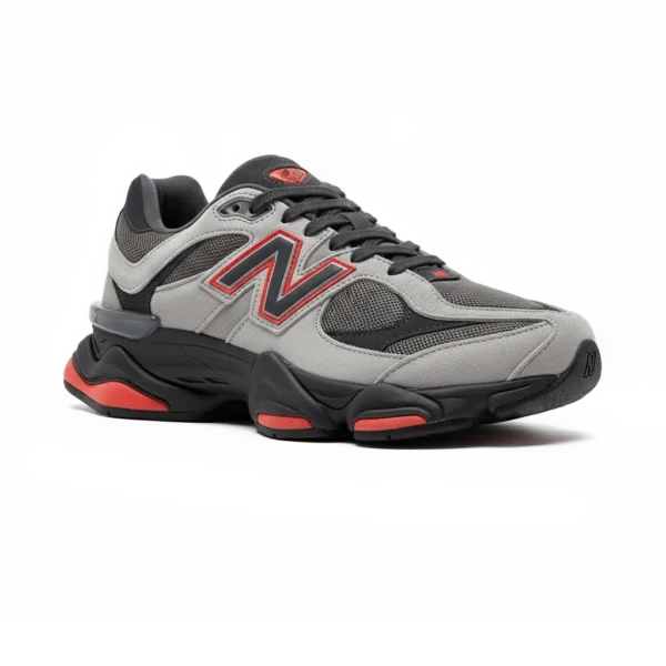 ⁦New Balance 9060 Grey Black Red⁩ – תמונה ⁦2⁩
