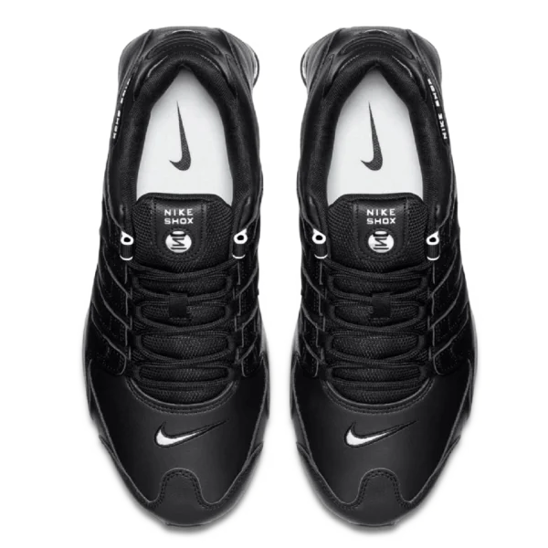 ⁦Nike Shox NZ Black White⁩ – תמונה ⁦4⁩