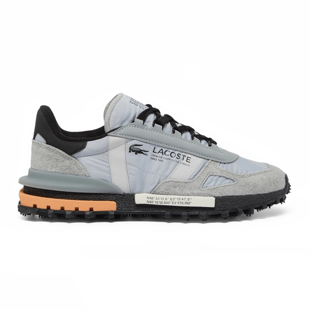 1 Lacoste Grey Leather Sneakers – תמונה 1