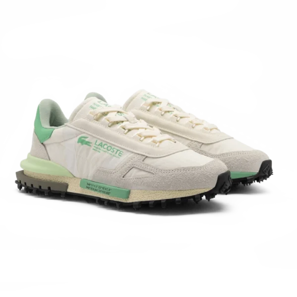 ⁦Lacoste Elite Active Sneakers Off White Green⁩ – תמונה ⁦2⁩