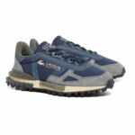 ⁦Lacoste Elite Active Leather Sneakers Navy Khaki⁩ – תמונה ⁦2⁩