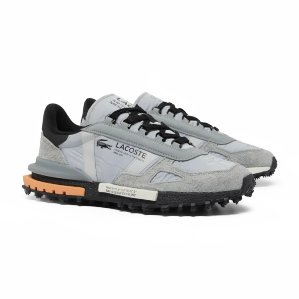 ⁦Lacoste Grey Leather Sneakers⁩ – תמונה ⁦2⁩
