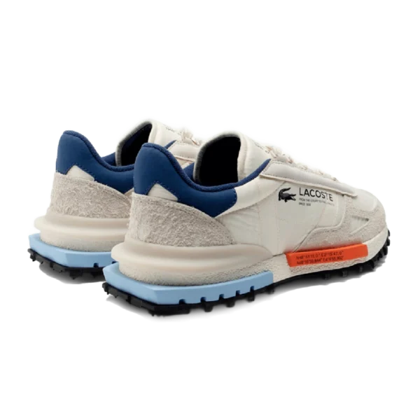 ⁦Lacoste Elite Active Trainers Off White Navy Orange⁩ – תמונה ⁦3⁩