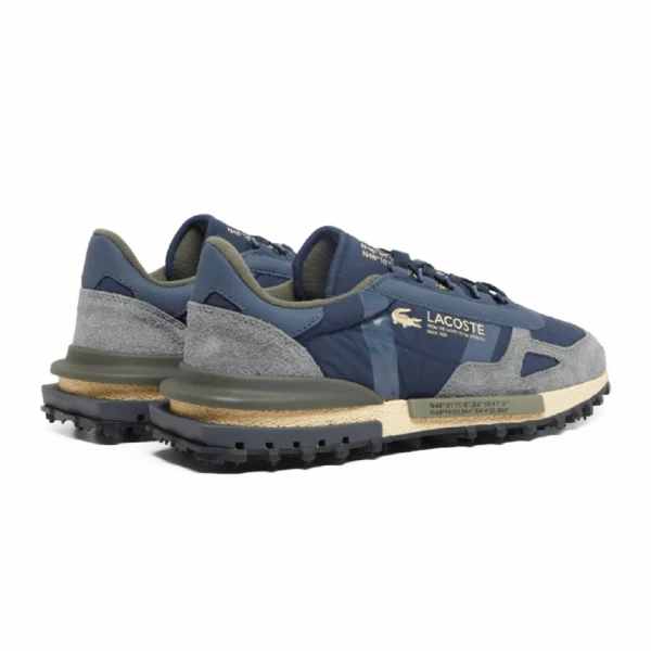 ⁦Lacoste Elite Active Leather Sneakers Navy Khaki⁩ – תמונה ⁦3⁩