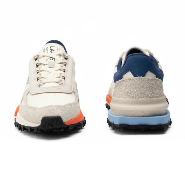 ⁦Lacoste Elite Active Trainers Off White Navy Orange⁩ – תמונה ⁦4⁩