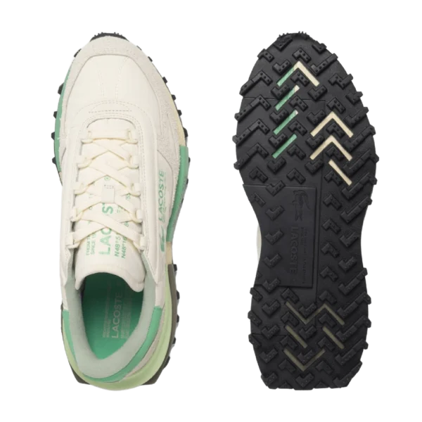 ⁦Lacoste Elite Active Sneakers Off White Green⁩ – תמונה ⁦5⁩