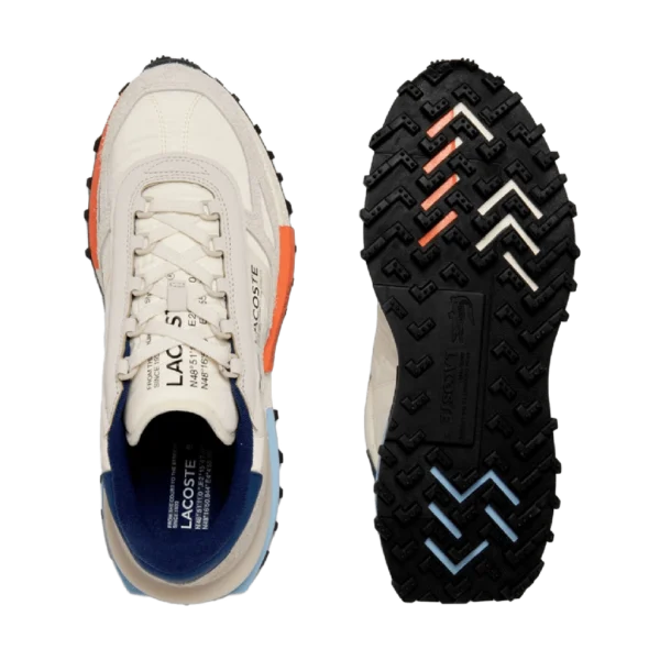 ⁦Lacoste Elite Active Trainers Off White Navy Orange⁩ – תמונה ⁦5⁩