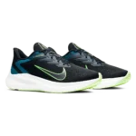 ⁦Nike Air Zoom Winflo 7 Black Vapor Green Valerian Blue⁩ – תמונה ⁦2⁩