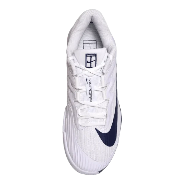 ⁦Nike Court Air Zoom Vapor Pro 3 Premium White Midnight Navy⁩ – תמונה ⁦4⁩