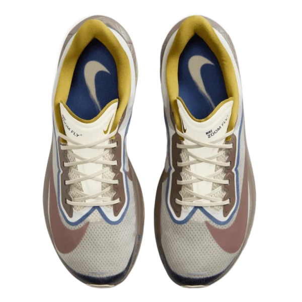 ⁦Nike Zoom Fly 6 Premium Light Bone Blue Void Burgundy Crush⁩ – תמונה ⁦4⁩